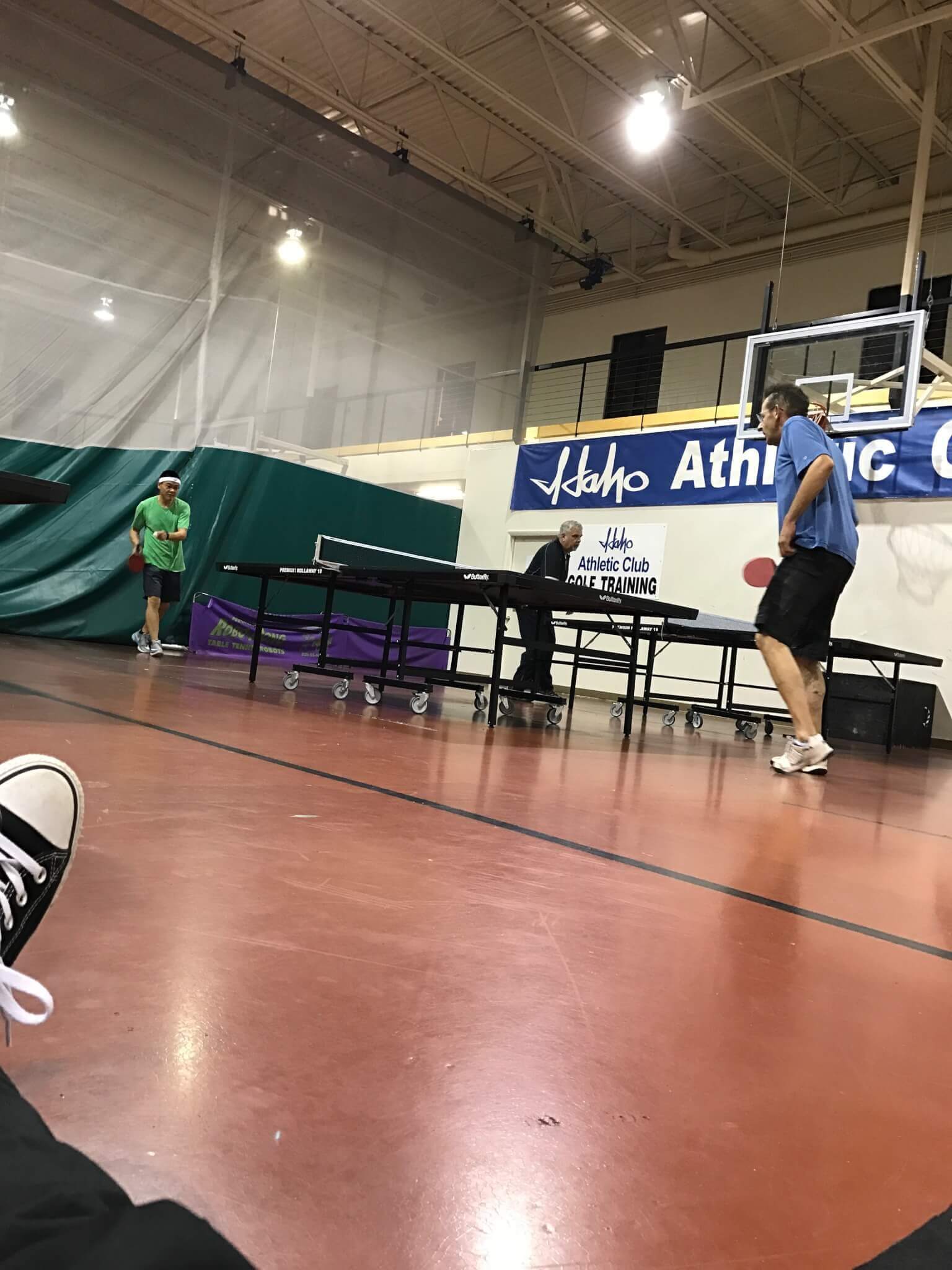 Leighton Playing Ping Pong in Idaho