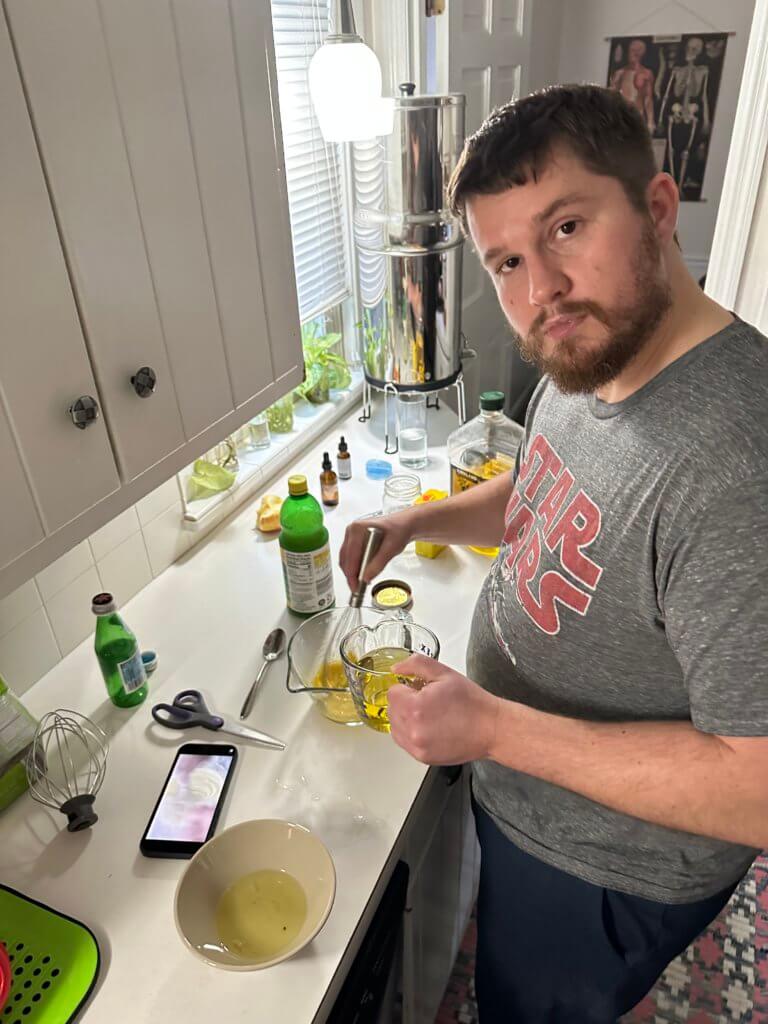 Reuben Making Mayo